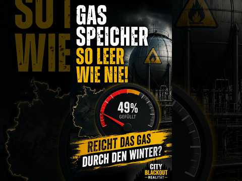 Gasspeicher so leer wie nie